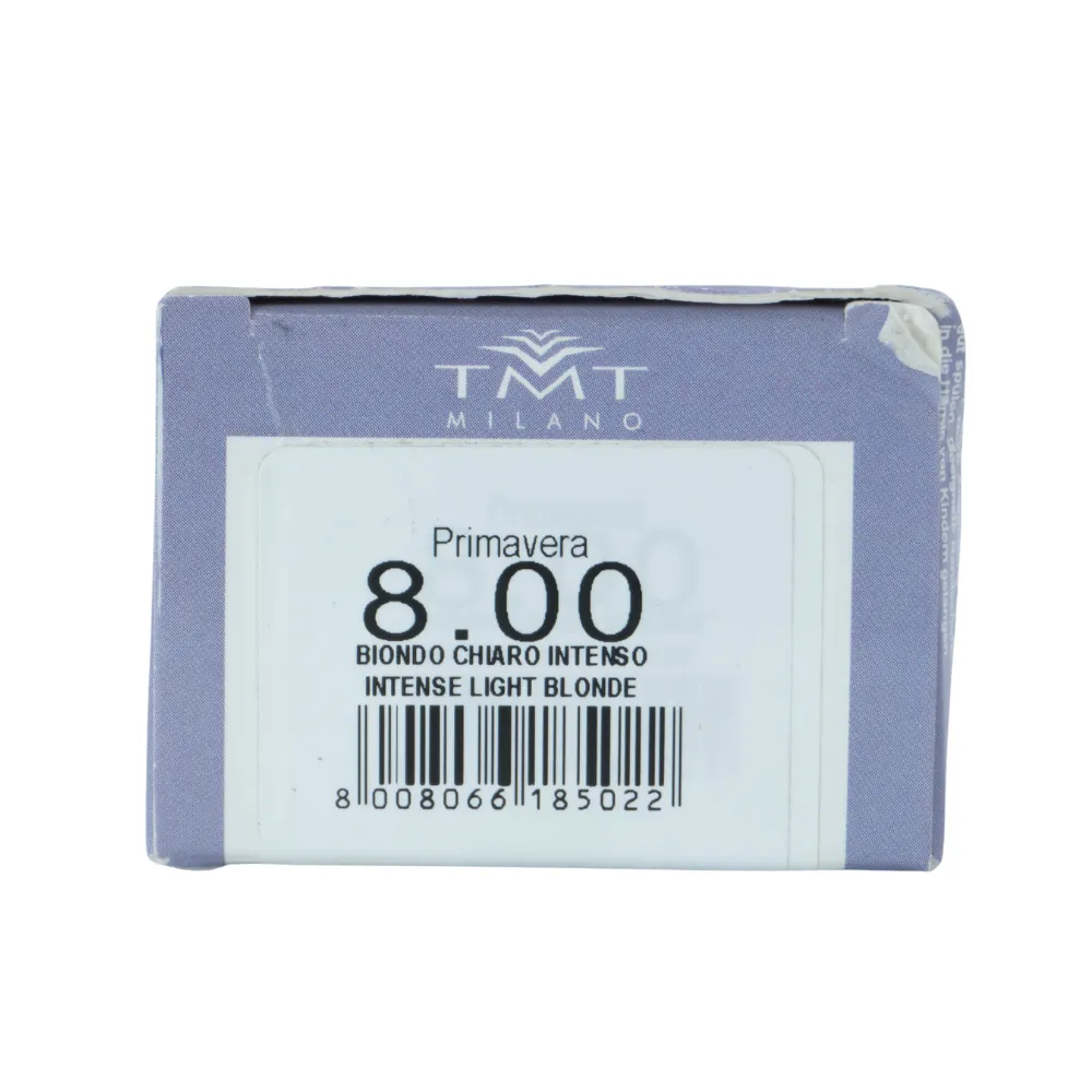 TMT Milano Primavera Crema Colorante 120ml (8.00 Rubio Claro Intenso) - Imagen 4